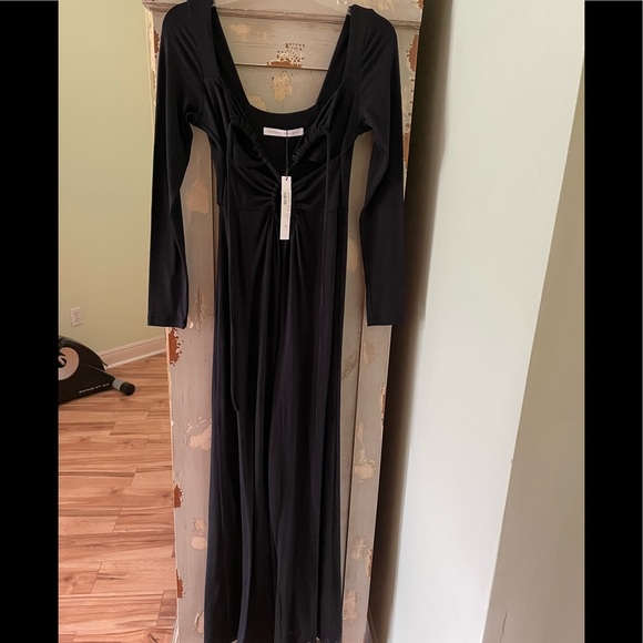 Susana Monaco Very V Long Sleeve Jumpsuit